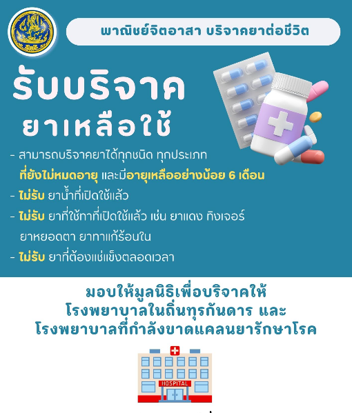 แพทย์จิตอาสา บริจาคยาต่อชีวิต